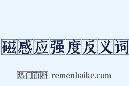 磁感应强度反义词是什么意思的图片
